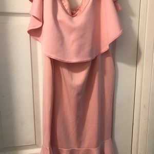 Dresses - Pink Off The Shoulder Dress Dresses - Pink Off The Shoulder Dress